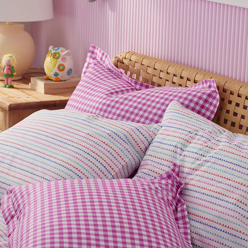 Zig Zag Classic Cool Organic Cotton Percale Bed Sheet Set