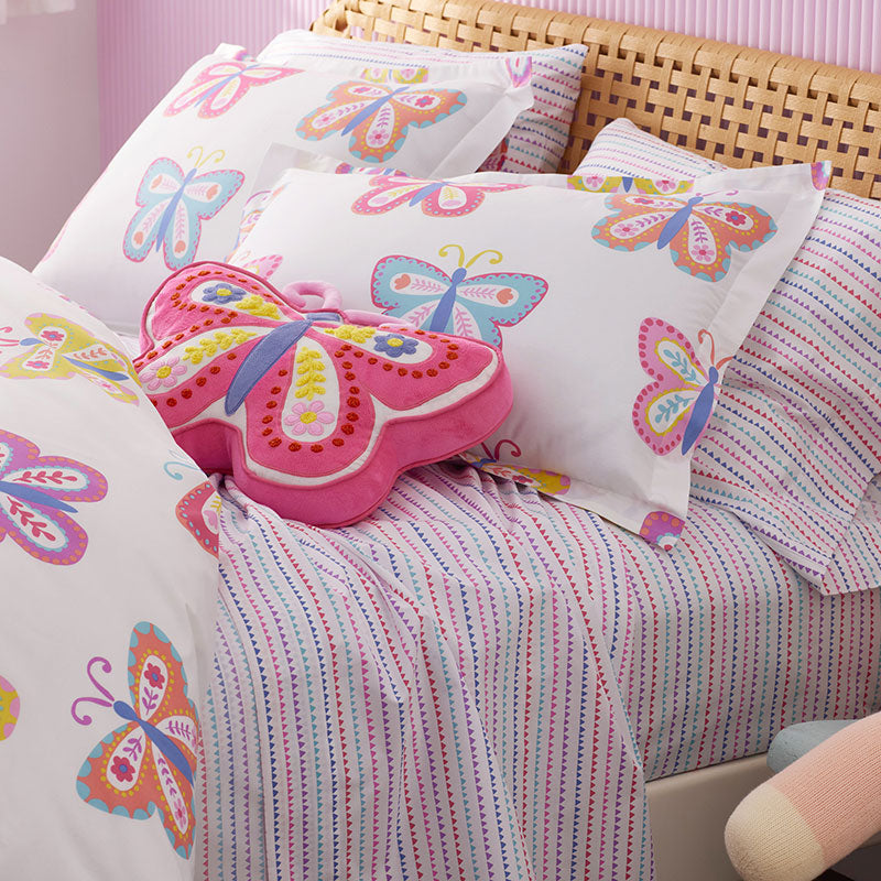 Zig Zag Classic Cool Organic Cotton Percale Bed Sheet Set