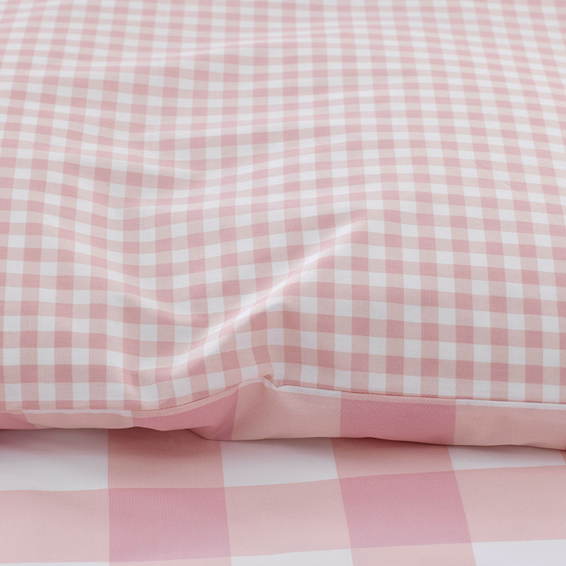 Big Check Classic Cool Organic Cotton Percale Reversible Duvet Cover Set