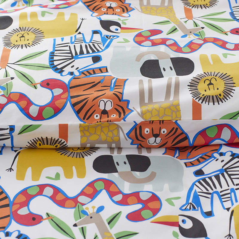 Into the Jungle Classic Cool Organic Cotton Percale Sham