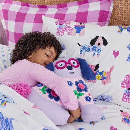 Puppy Love Classic Cool Organic Cotton Percale Bed Sheet Set