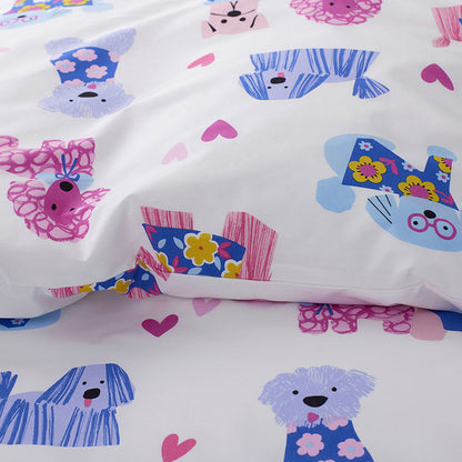 Puppy Love Classic Cool Organic Cotton Percale Comforter Set