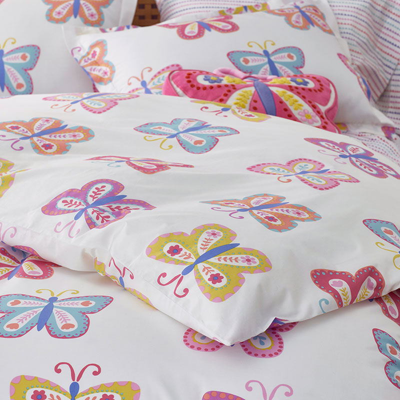 Colorful Butterflies Classic Cool Organic Cotton Percale Sham