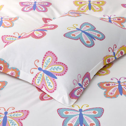 Colorful Butterflies Classic Cool Organic Cotton Percale Sham