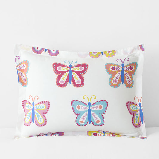 Colorful Butterflies Classic Cool Organic Cotton Percale Sham