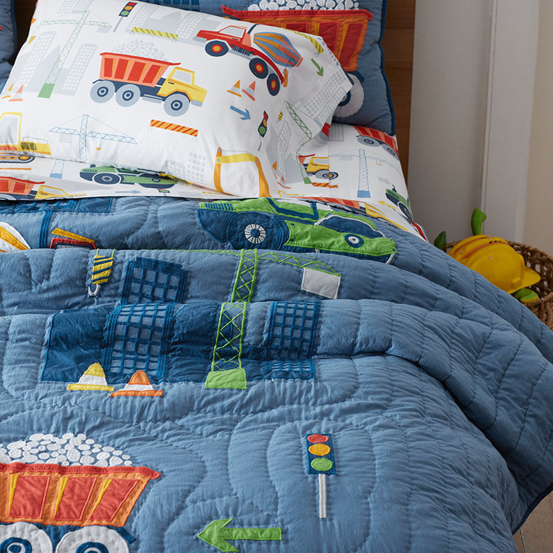 Construction Trucks Quilt