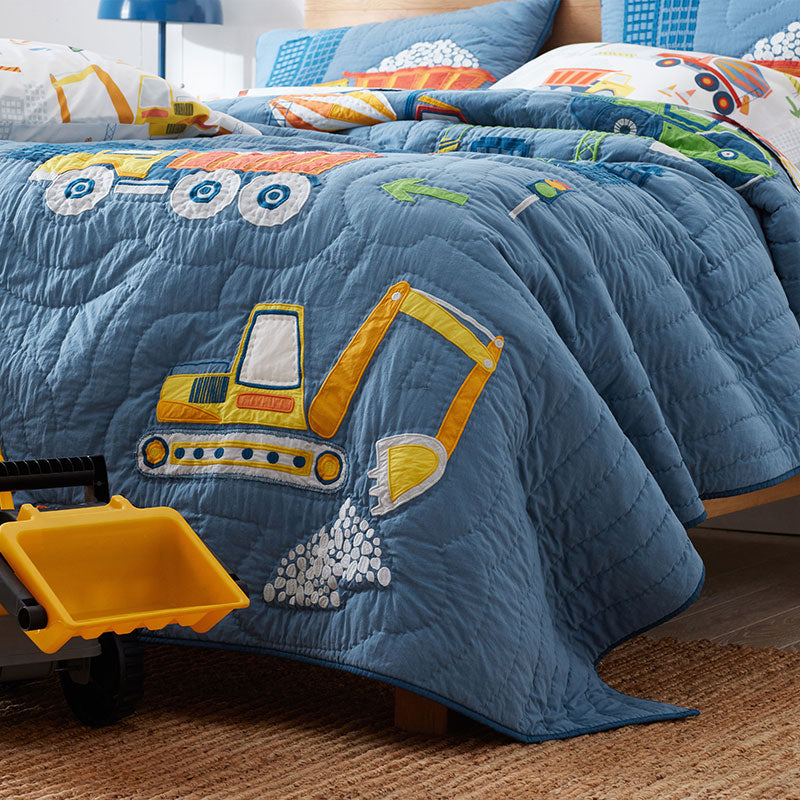 Construction Trucks Quilt