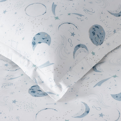 Night Sky Classic Cool Organic Cotton Percale Comforter Set