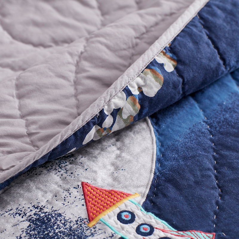 Space Travel Handcrafted Cotton Sham