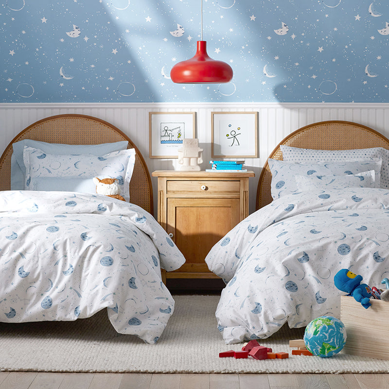 Night Sky Classic Cool Organic Cotton Percale Comforter Set