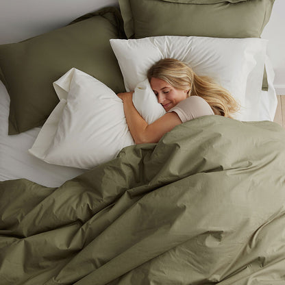 Classic Cool Cotton Percale Bed Duvet Cover