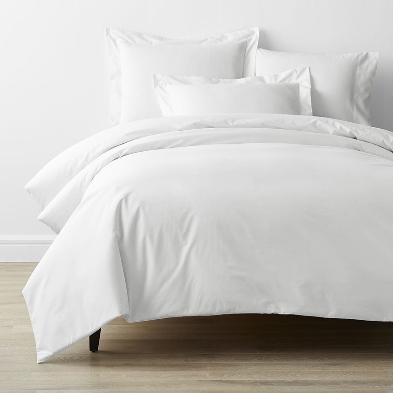 4-Piece Classic Cool Cotton Percale Solid Bedding Bundle