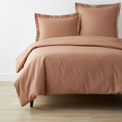4-Piece Classic Cool Cotton Percale Solid Bedding Bundle