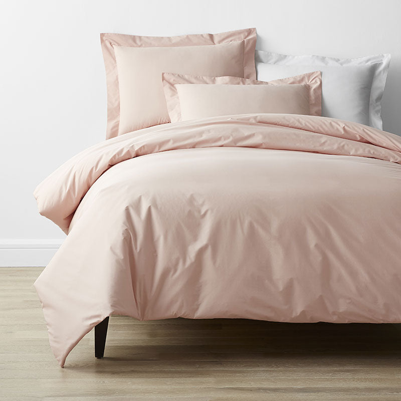 4-Piece Classic Cool Cotton Percale Solid Bedding Bundle