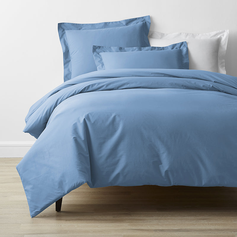 4-Piece Classic Cool Cotton Percale Solid Bedding Bundle