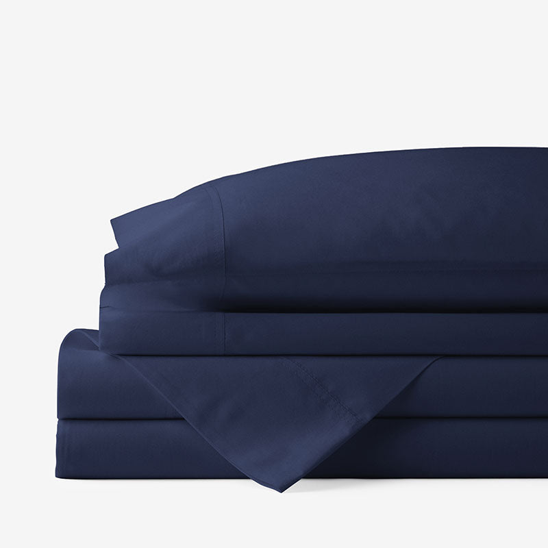 Classic Cool Cotton Percale Bed Sheet Set