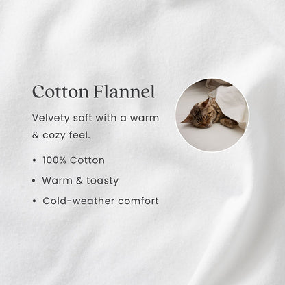 Luxe Ultra-Cozy Cotton Velvet Flannel Flat Bed Sheet