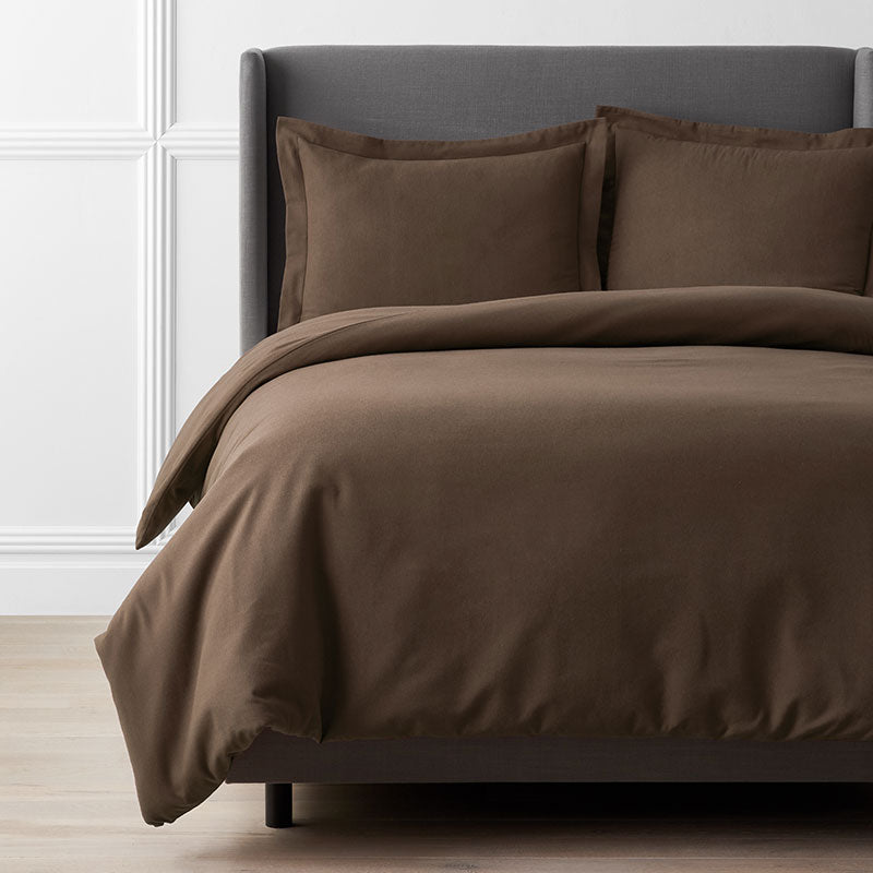 Classic Ultra-Cozy Cotton Flannel Solid Duvet Cover