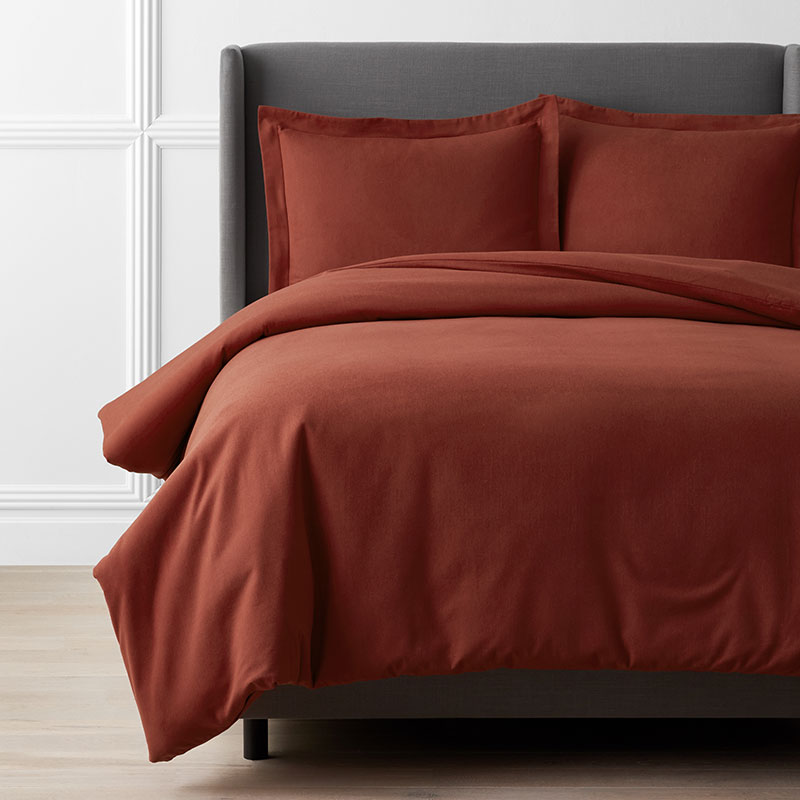 Classic Ultra-Cozy Cotton Flannel Solid Duvet Cover
