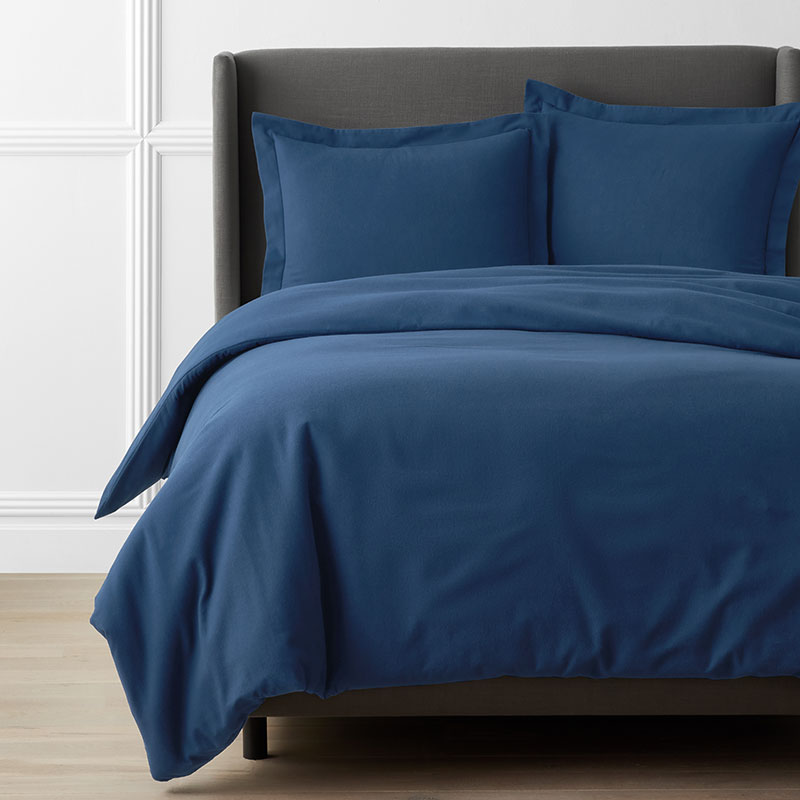 Classic Ultra-Cozy Cotton Flannel Solid Duvet Cover