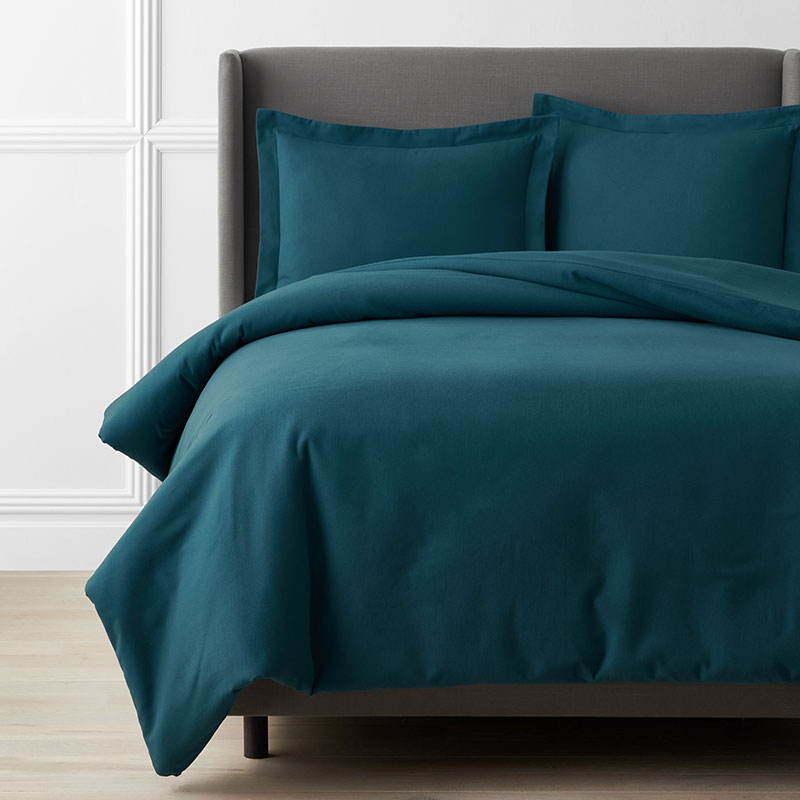 Classic Ultra-Cozy Cotton Flannel Solid Duvet Cover