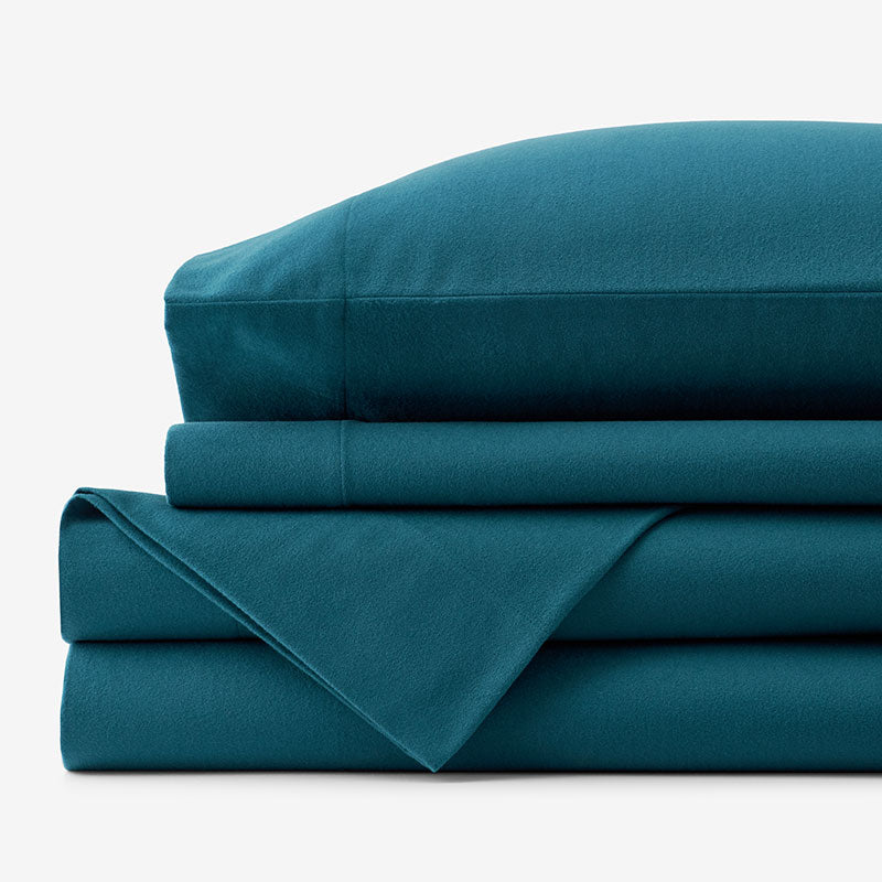 Classic Ultra-Cozy Cotton Flannel Bed Sheet Set