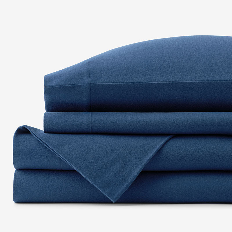 Classic Ultra-Cozy Cotton Flannel Bed Sheet Set