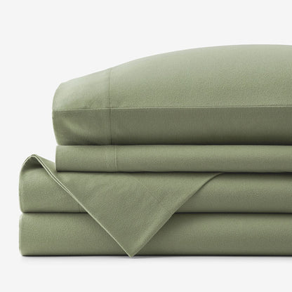 Classic Ultra-Cozy Cotton Flannel Bed Sheet Set