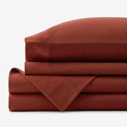 Classic Ultra-Cozy Cotton Flannel Bed Sheet Set