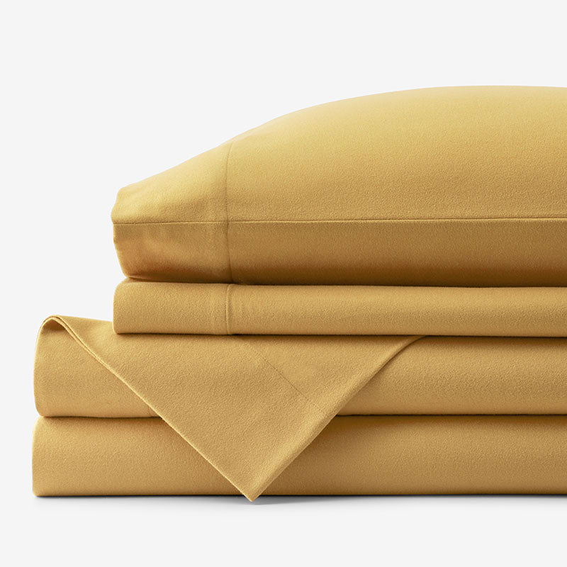 Classic Ultra-Cozy Cotton Flannel Bed Sheet Set