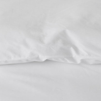 Solid Border Classic Cool Cotton Percale Duvet Cover