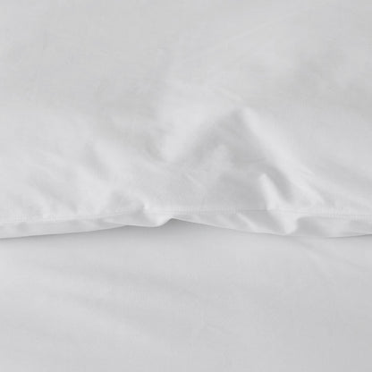 Solid Border Classic Cool Cotton Percale Duvet Cover