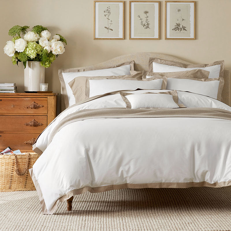 Solid Border Classic Cool Cotton Percale Sham