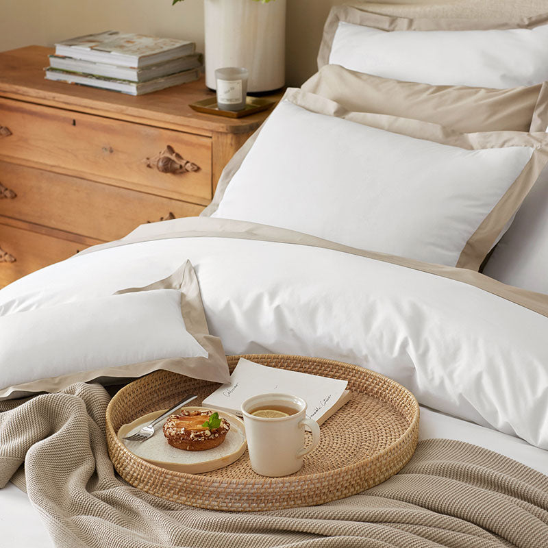 Solid Border Classic Cool Cotton Percale Sham
