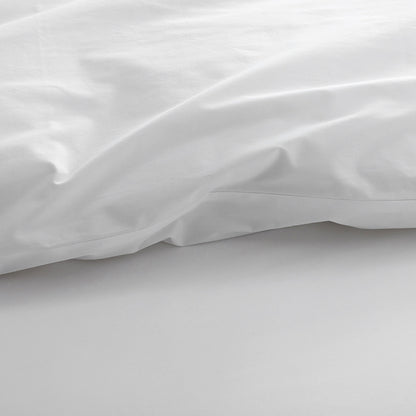 Solid Border Classic Cool Cotton Percale Duvet Cover