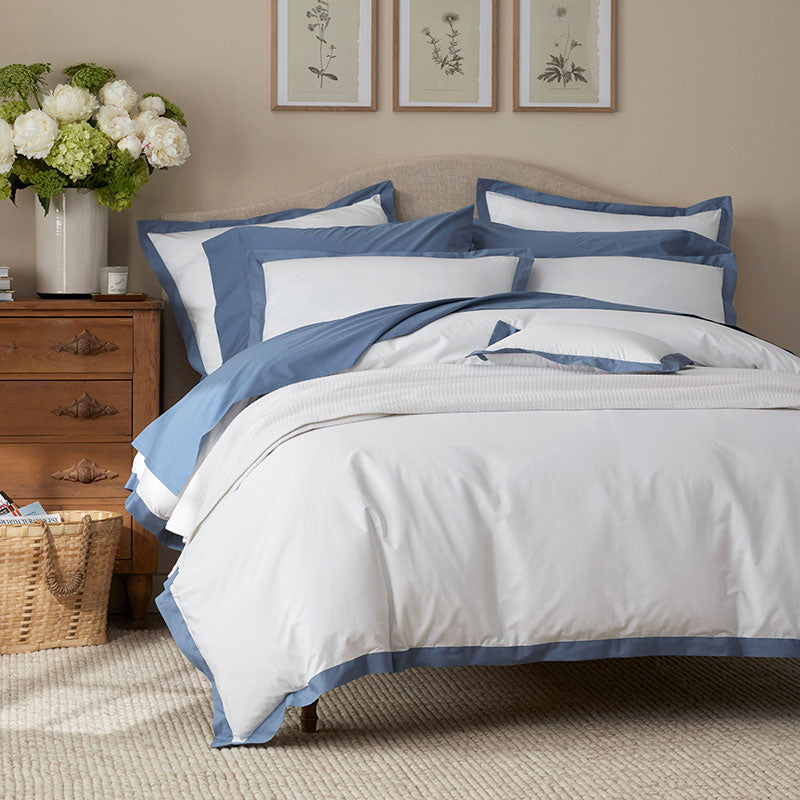Solid Border Classic Cool Cotton Percale Sham