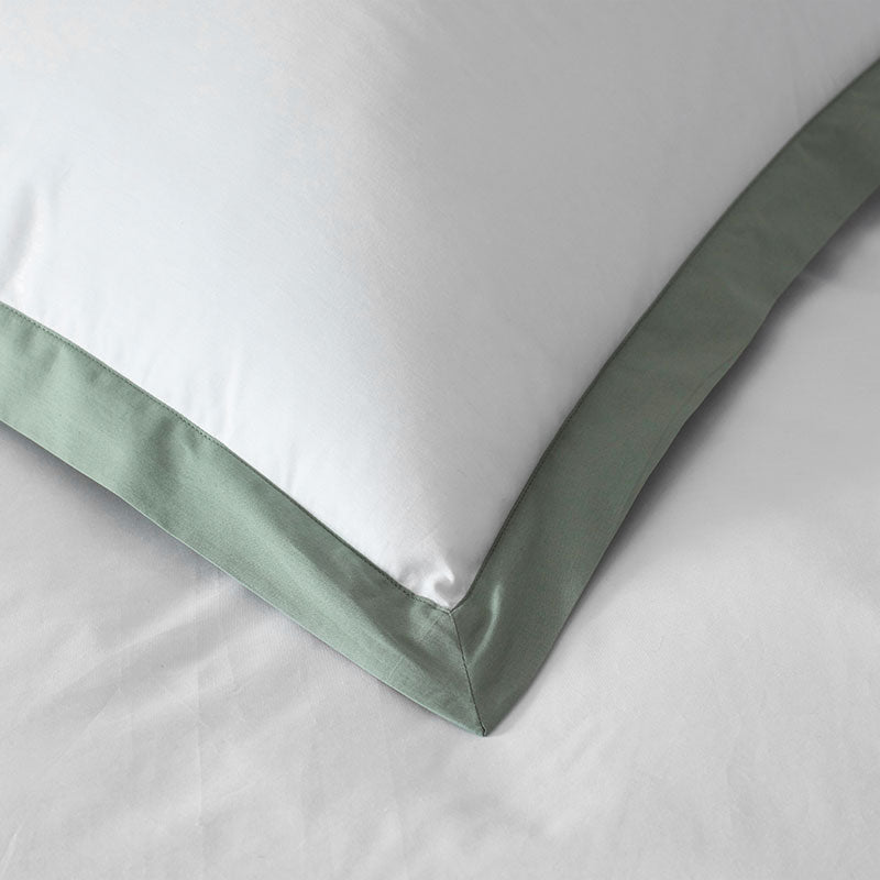 Solid Border Classic Cool Cotton Percale Sham