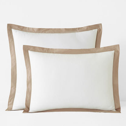 Solid Border Classic Cool Cotton Percale Sham