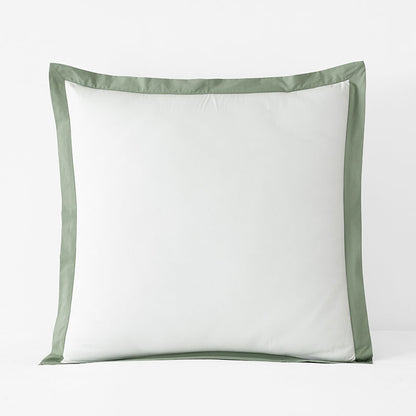 Solid Border Classic Cool Cotton Percale Sham
