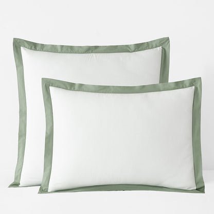 Solid Border Classic Cool Cotton Percale Sham