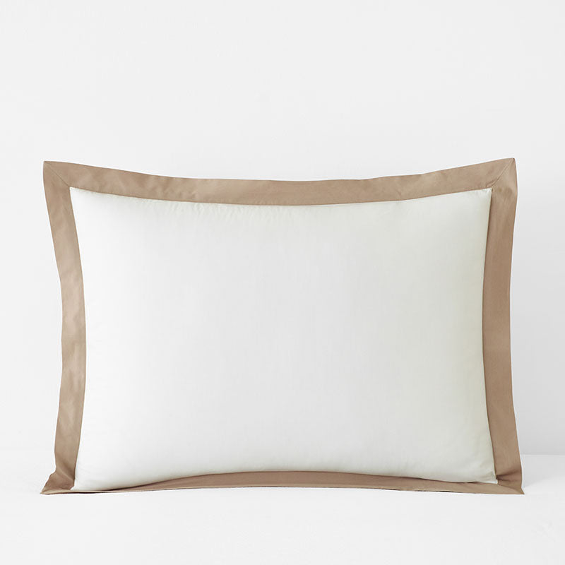 Solid Border Classic Cool Cotton Percale Sham