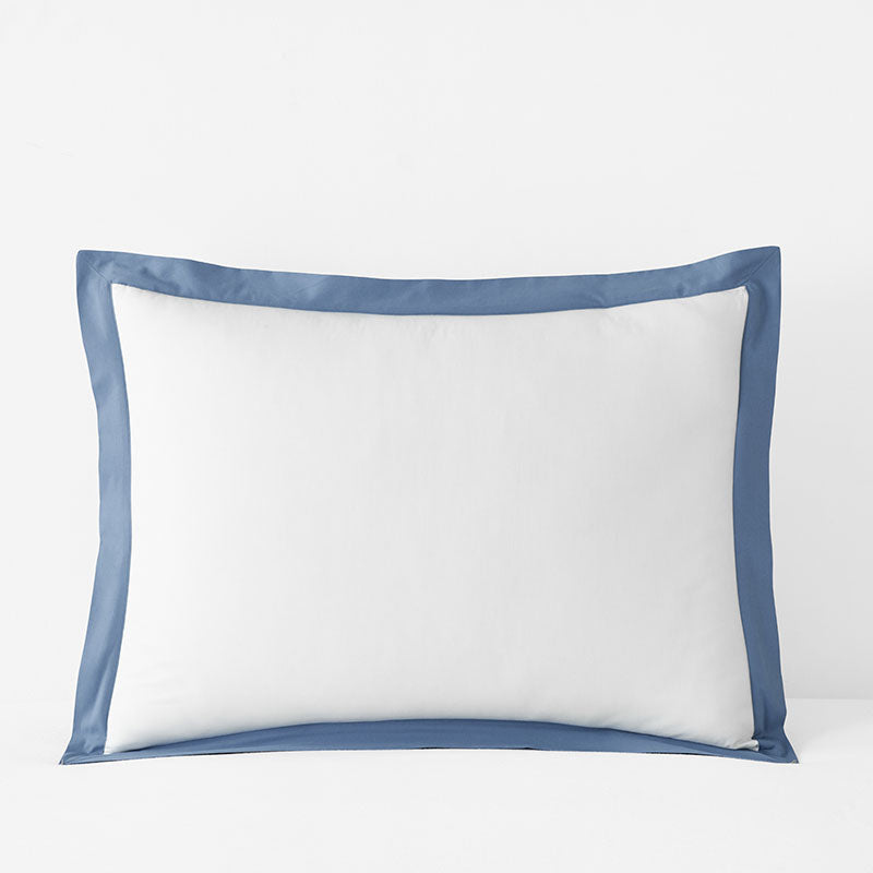 Solid Border Classic Cool Cotton Percale Sham