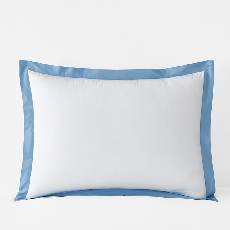 Solid Border Classic Cool Cotton Percale Sham