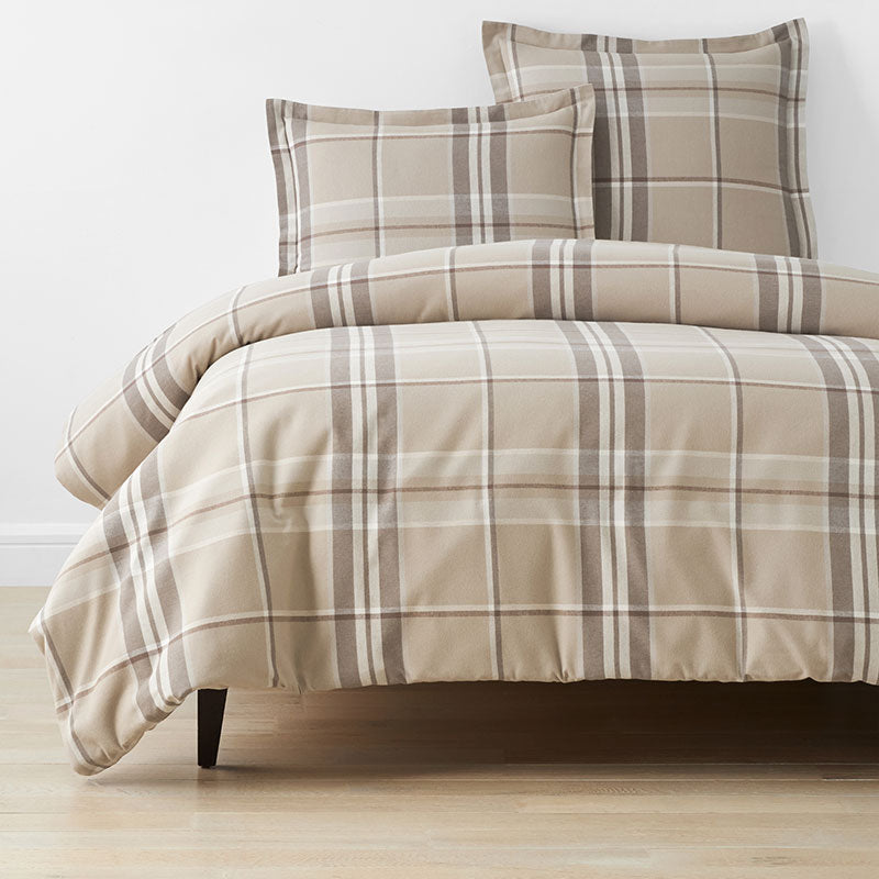 Classic Plaid Ultra-Cozy Cotton Flannel Duvet Cover