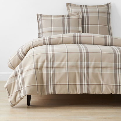 Classic Plaid Ultra-Cozy Cotton Flannel Duvet Cover
