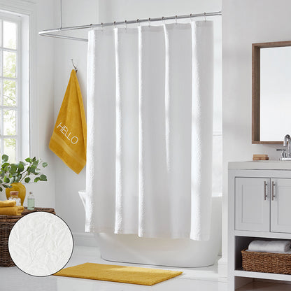 Leaf Matelassé Shower Curtain