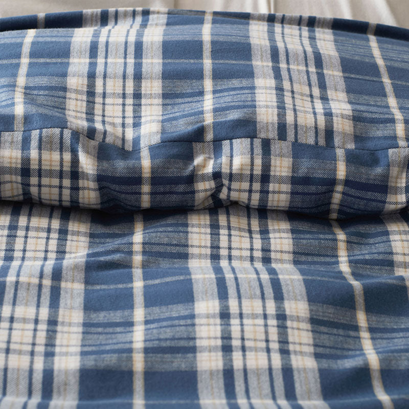 Classic Plaid Ultra-Cozy Cotton Flannel Bed Sheet Set