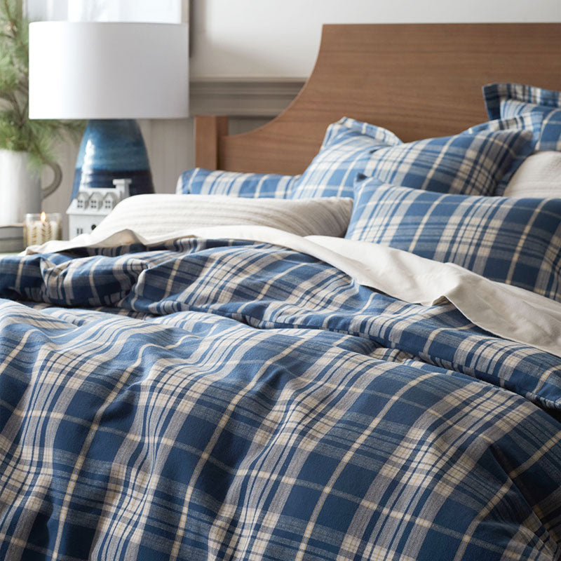 Classic Plaid Ultra-Cozy Cotton Flannel Flat Bed Sheet