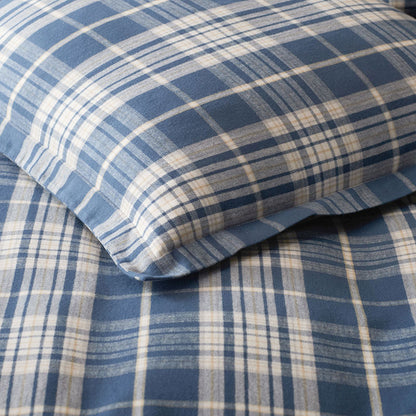 Classic Plaid Ultra-Cozy Cotton Flannel Duvet Cover