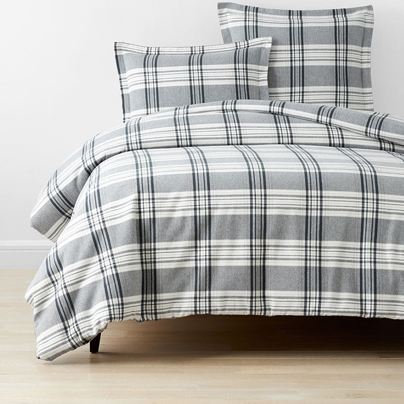 Classic Plaid Ultra-Cozy Cotton Flannel Duvet Cover
